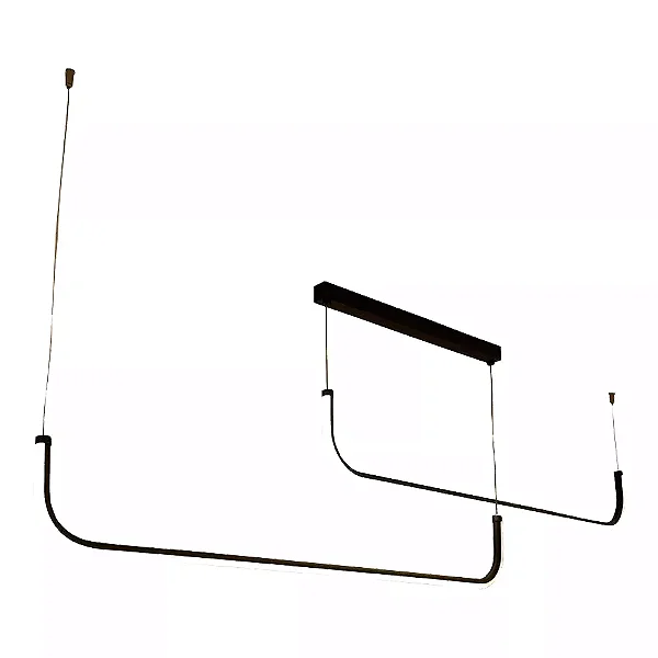 Pendente Hook Dupla Indireta LED 1500mm 30W 3000K Bivolt – Iluminação Linear Moderna 19792-1500LED3