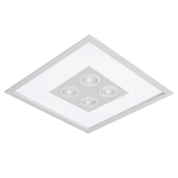 Embutido Magnum Quadrado 4x E27 + 4x PAR20 500mm Design Moderno 3601-51