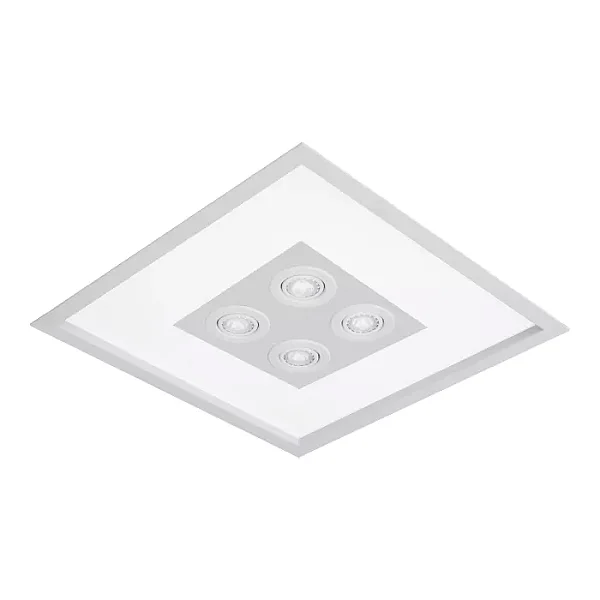 Embutido Magnum Quadrado 4x E27 + 4x MR16 500mm Design Moderno 3602-51