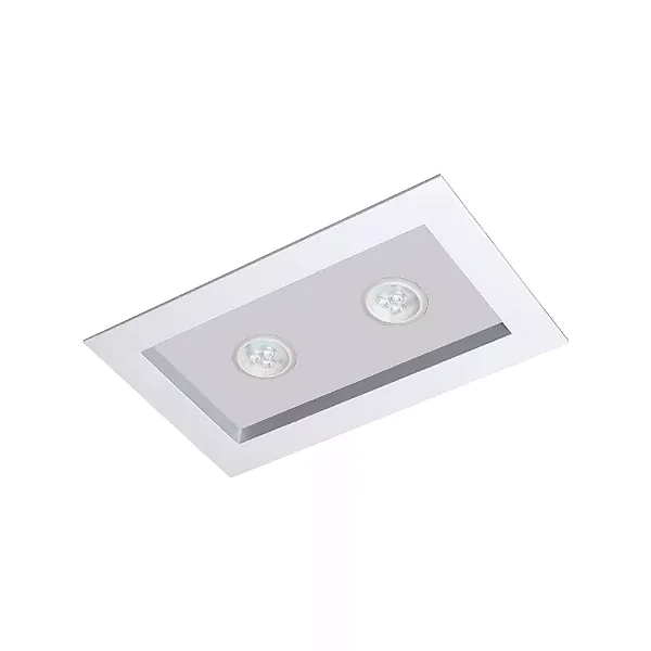 Embutido Premium Retangular 170x350mm para 2 AR111 – Iluminação Técnica Direcionada 4323-35