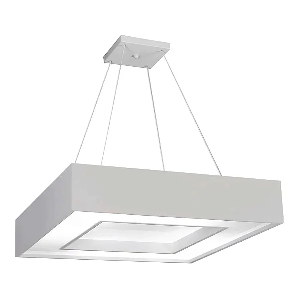 Pendente Cherry Quadrado 380x380x120mm com 4 Soquetes E27 – Iluminação Decorativa Moderna 4541-38