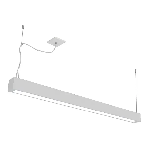 Pendente Tropical Slim 95x1280x85mm com Chumbador para 2 T8 LED 120cm – Iluminação Linear Suspensa 4711-130FCH