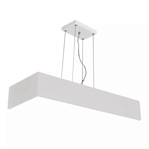 Pendente Tropical Slim 95x650x85mm com Cabo Rayon para 2 T8 LED 60cm – Iluminação Linear Suspensa 4711-65FCA