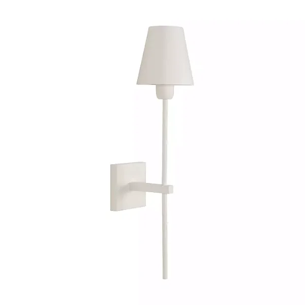 Arandela Duquesa 600mm com Cúpula de Alumínio e Canopla Quadrada – Iluminação Decorativa para Parede 5800-60