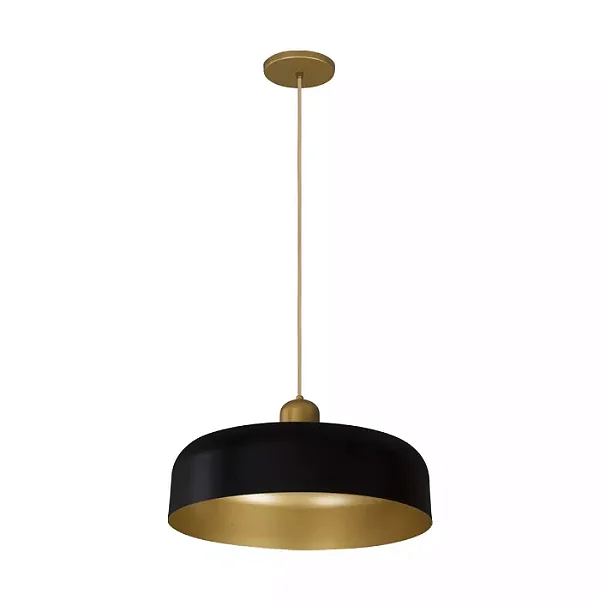Pendente Prisa sem Difusor Ø400x210mm para 1 E27 – Iluminação Decorativa Moderna 16060-40