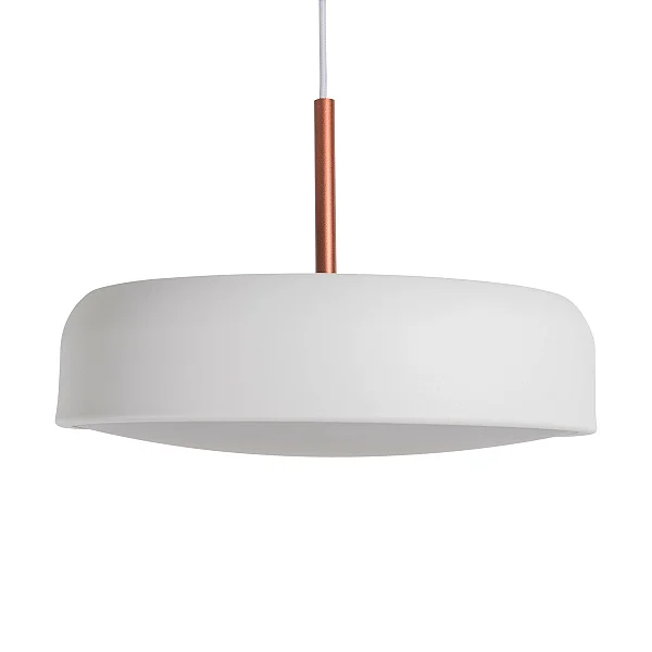Pendente Bis com Difusor Convexo Ø300x130mm para 2 E27 – Iluminação Decorativa Moderna 16801-30