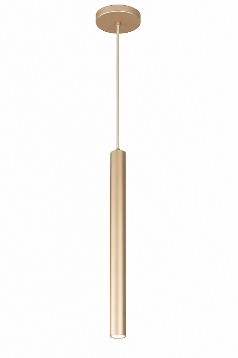 Pendente Ducto Ø70mm para PAR20 Ø70x500mm – Iluminação Direcionada Moderna 16254-50E
