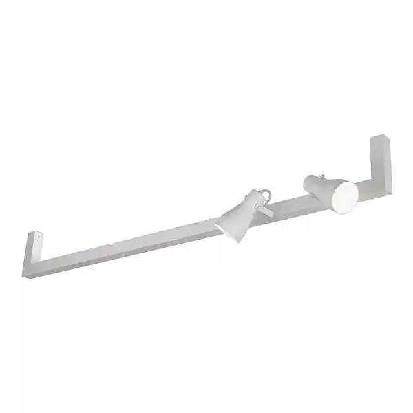 Plafon Arandela Linea 700mm com 2 Spots PAR20 e T8 LED 60cm – Iluminação Funcional e Direcionada 16381-70