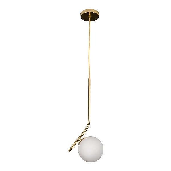 Pendente Angular Novo com Globo Ø120mm para G9 – Iluminação Decorativa Moderna 16460-12