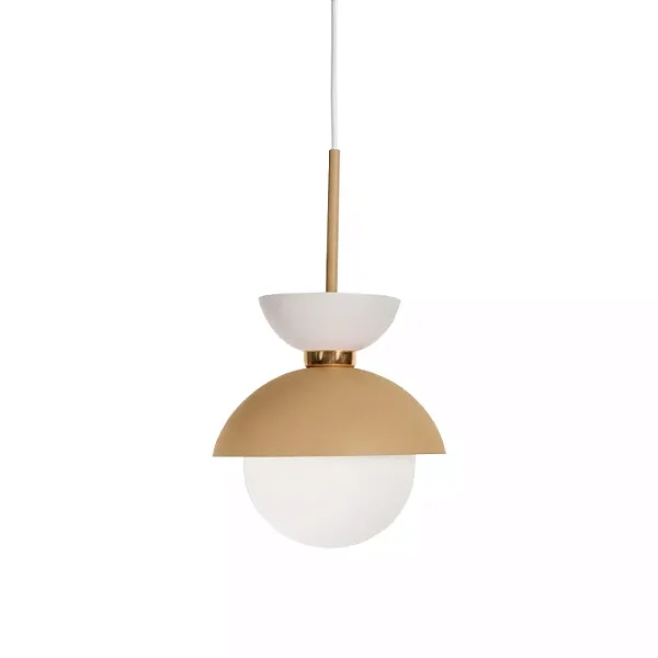 Pendente Bibelô Globo Ø200 com Anel Cobre Ø240x260mm para Lâmpada E27 16707-24C