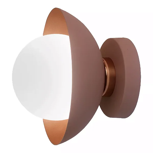 Arandela Bibelô Globo Ø120 com Anel Cobre Ø185x161mm para Lâmpada G9 16708-12C
