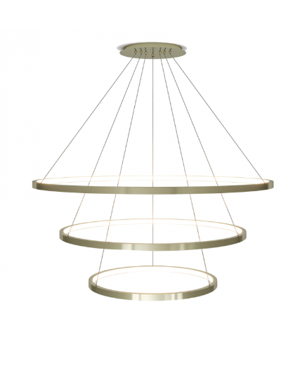 Pendente Volta 360° Usina Design 3 Aros Iluminação Externa Ø520/Ø750/Ø960 LED 16871-3