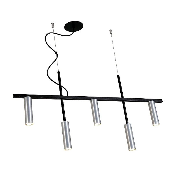 Pendente Platinum Usina Design Linear 38x850x445mm 5 MR11 16930-85