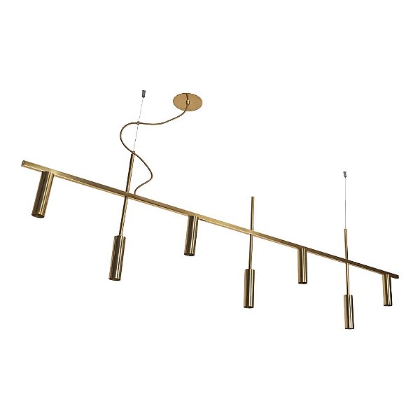 Pendente Platinum Usina Design Linear 38x1300x445mm 7 MR11 16930-130