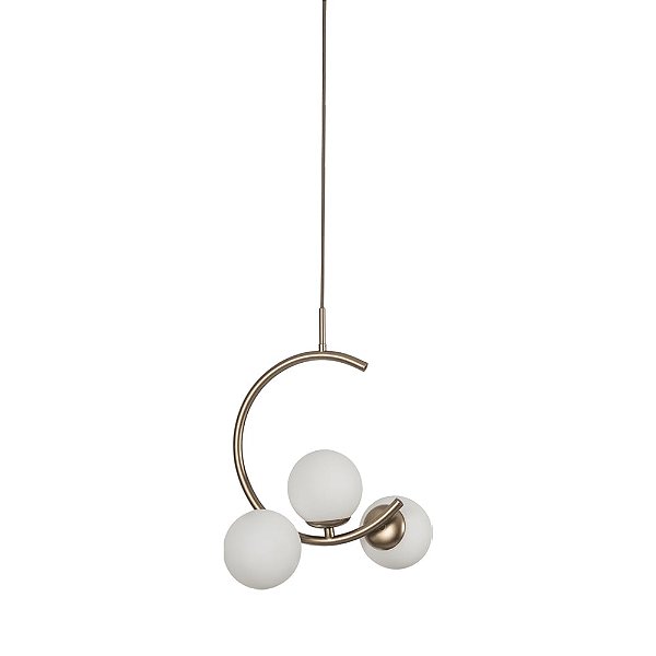Pendente Astral Usina Design Rayon 3 Globos G9 16940-3