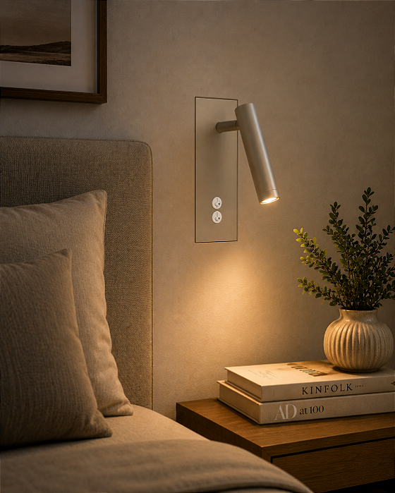 Arandela Pegasus Usina Design com 1 Spot Beer e Interruptor LED 20W 3000K 2600lm Bivolt 19499-39LED3