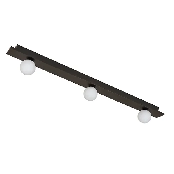 Plafon Pegasus Usina Design com 3 Globos LED 93,2W 3000K 12120lm Bivolt 19505-183LED3