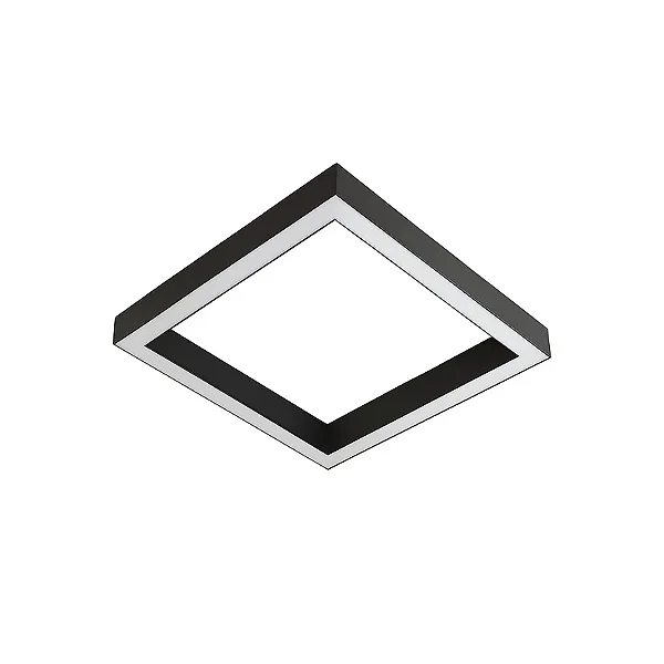 Plafon Turim Quadrado Usina Design LED 58W 4000K 3650lm Bivolt 19530-60LED4