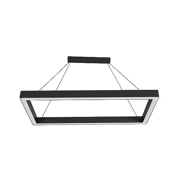 Pendente Turim Retangular Usina Design LED 84,4W 3000K 4920lm Bivolt – Iluminação Direta e Indireta 19536-60LED3
