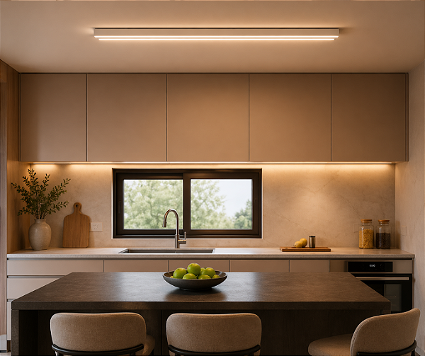 Plafon Eme Usina Design LED 22,5W 4000K Iluminação Direta 100cm 19850-100LED4