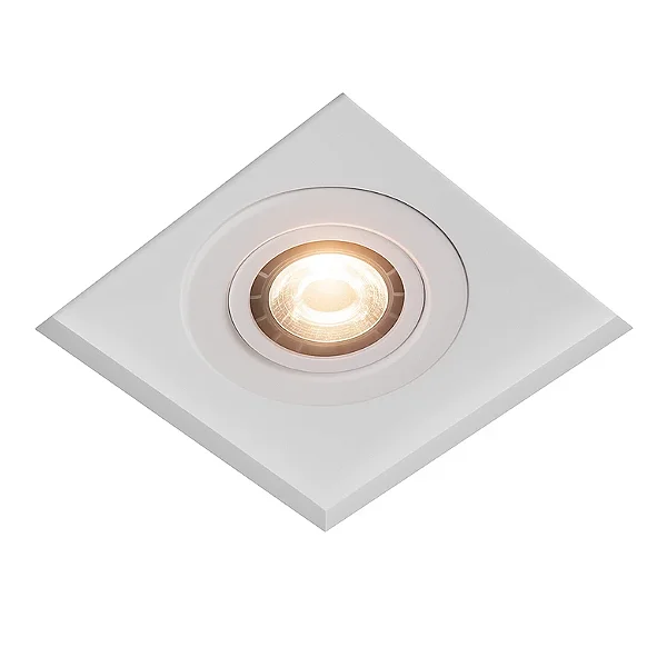 Embutido no Frame Premium Usina Design Quadrado para Lâmpada AR111 30204-17