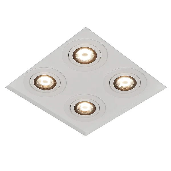Embutido no Frame Premium Usina Design Quadrado para Lâmpadas PAR20 30201-26