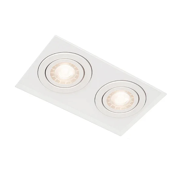 Embutido no Frame Premium Usina Design Retangular para Lâmpadas AR70 30221-32