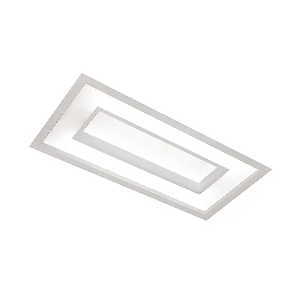 Embutido no Frame Cherry Usina Design Retangular para Lâmpadas T8 LED 60cm 30515-65