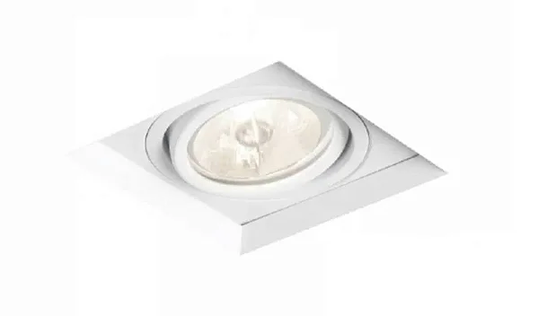Embutido no Frame Grid Usina Design Quadrado para Lâmpada PAR20 NF351-1P