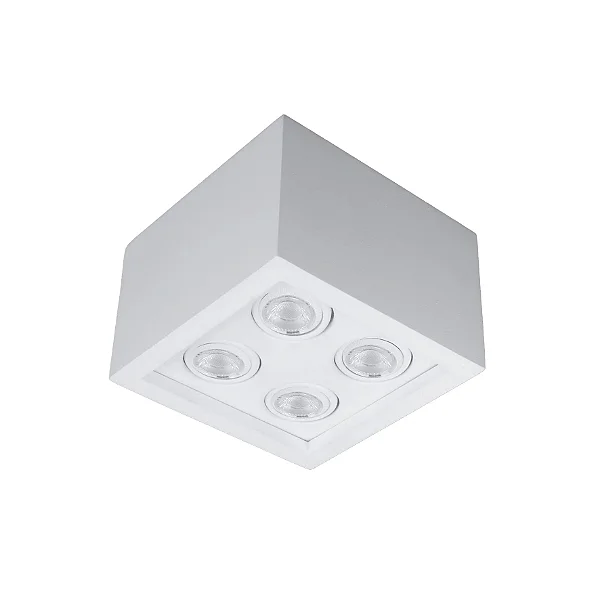Plafon Grid Usina Design Quadrado com 4 Focos para Lâmpada AR111 PF354-4P