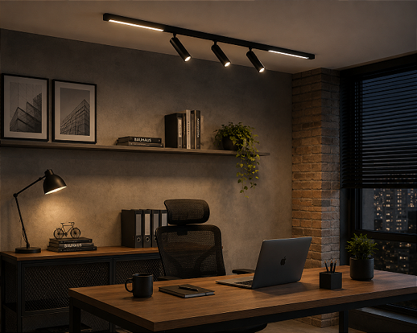 Plafon Arandela Legou Usina Design com LED Integrado e 3 Spots Beer – 3000K 19572-13LED3