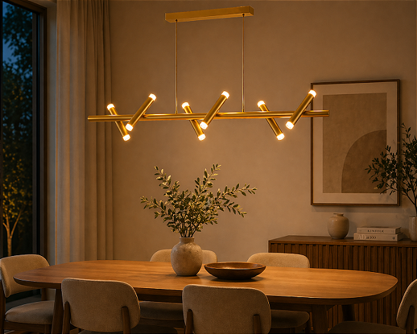 Pendente ZAZ 120cm LED 48W 3000K – Usina Design 19920-120LED3