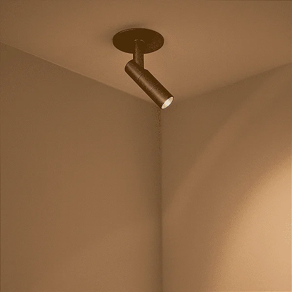Spot LITT LED 2W 3000K 36° IRC90 Canopla Mini Gesso – Usina Design 19877-14LED3