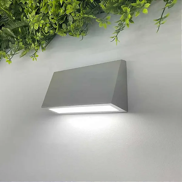 Arandela Finn LED 9W 3000K IP43 200x57x108mm Bivolt – Usina Design 19860-20LED3