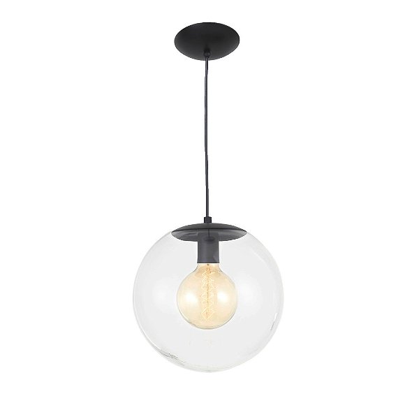 Pendente Madelustre Esphera Cristal Ø30cm Vidro Cristal Metal Cobre Dourado ou Preto E27 2783-94-4M