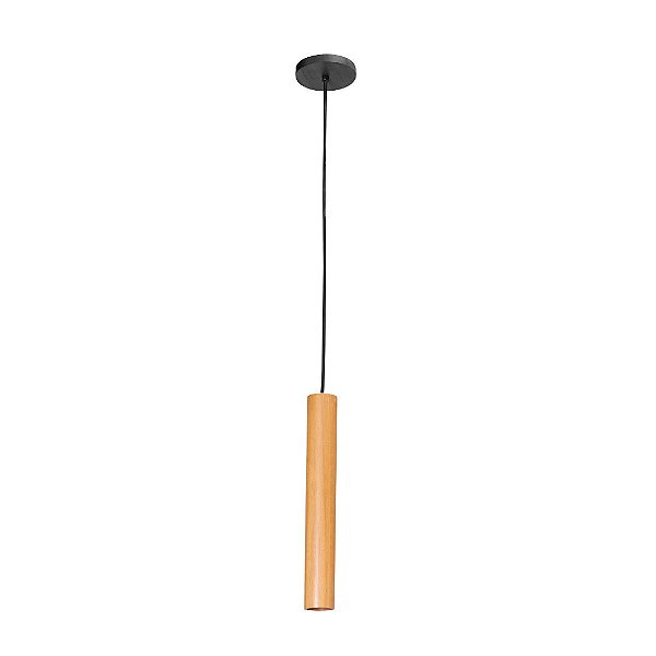 Pendente Madelustre Point MR11 35cm Madeira Castanho Imbuia ou Preto Mini Dicróica 3395NA-