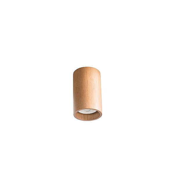 Spot Fixo Madelustre Point MR16 Ø7x12cm Kit 4 Peças GU10 Dicróica Madeira Castanho Imbuia ou Preto