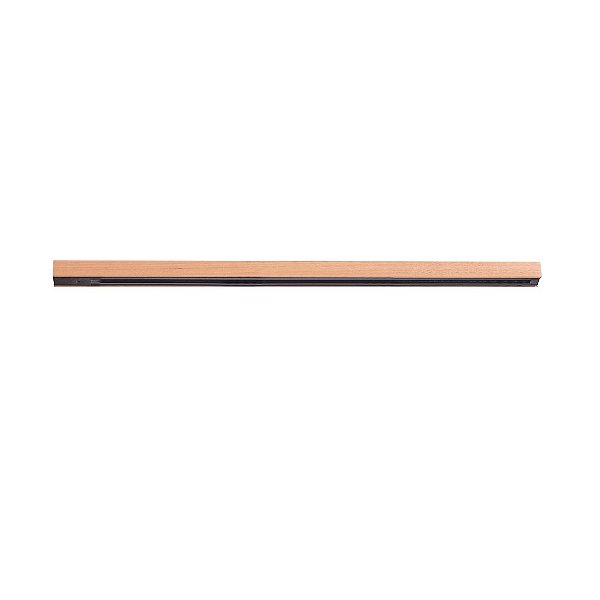 Trilho Eletrificado Madelustre Point 100cm Revestido em Madeira Alumínio Preto 3255
