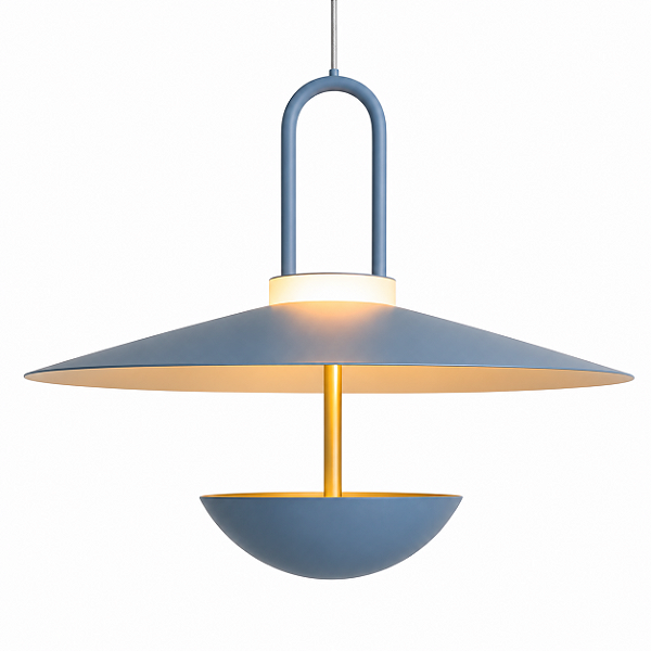 Pendente Metal Domado 6570 Eclipse Light P Fita LED 1,8W 2xG9 Halopin 35x39x35cm Alumínio e Acrílico Bivolt