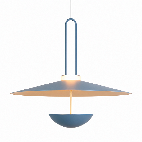 Pendente Metal Domado 6573 Eclipse Light G Fita LED 1,8W 2xG9 Halopin 56x56x56cm Alumínio e Acrílico Bivolt