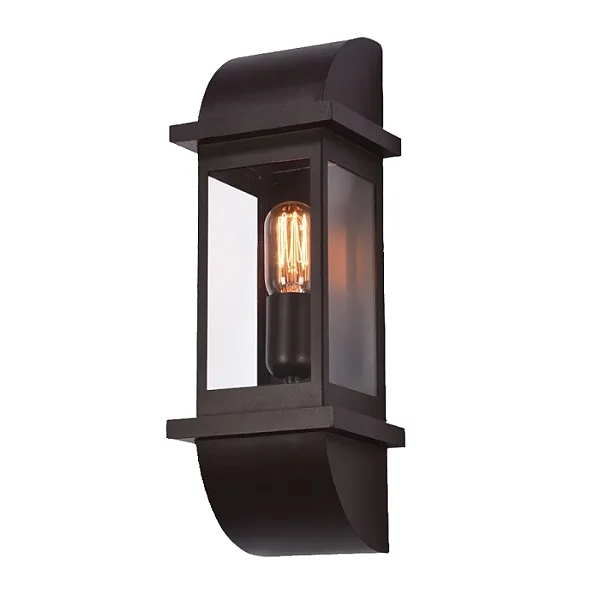 Arandela Metal Domado 6201 Toscana Arc Duo P E27 Filamento 14x40x13cm Alumínio e Vidro
