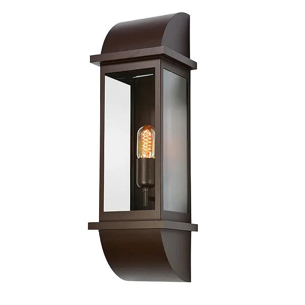 Arandela Metal Domado 6207 Toscana Arc Duo G E27 Filamento 18x60x17cm Alumínio e Vidro
