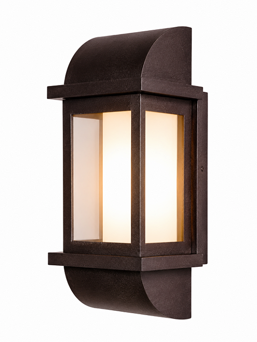 Arandela Metal Domado 6204 Toscana Arc Duo Poli P Fita LED 7,2W 3000K 14x40x13cm Alumínio e Vidro Bivolt