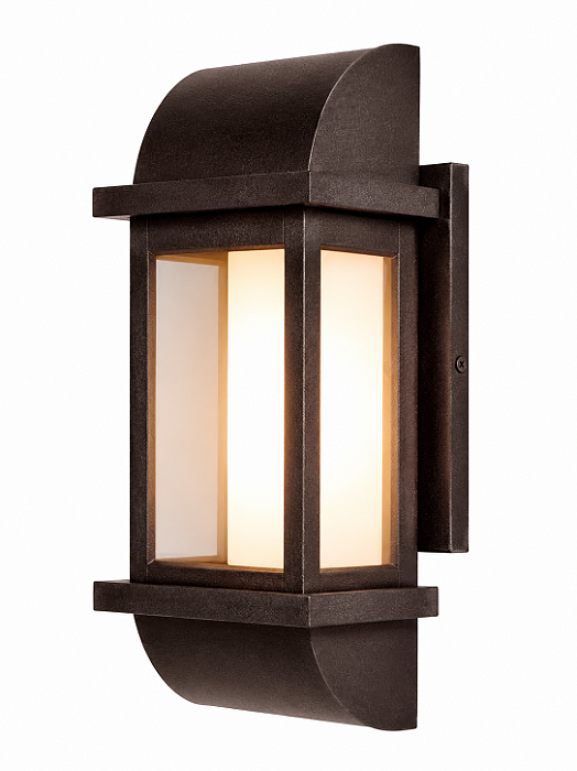 Arandela Metal Domado 6210 Toscana Arc Duo Poli G Fita LED 10,8W 3000K 18x60x17cm Alumínio e Vidro Bivolt