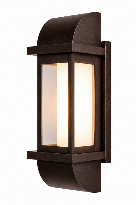 Arandela Metal Domado 6216 Toscana Arc Duo Poli GG Fita LED 19,8W 3000K 25x92x24cm Alumínio e Vidro Bivolt