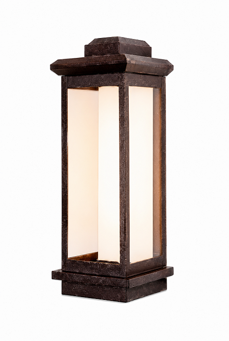 Arandela Metal Domado 6245 Toscana Trap Poli GG Fita LED 19,8W 3000K 25x74x24cm Alumínio e Vidro Bivolt
