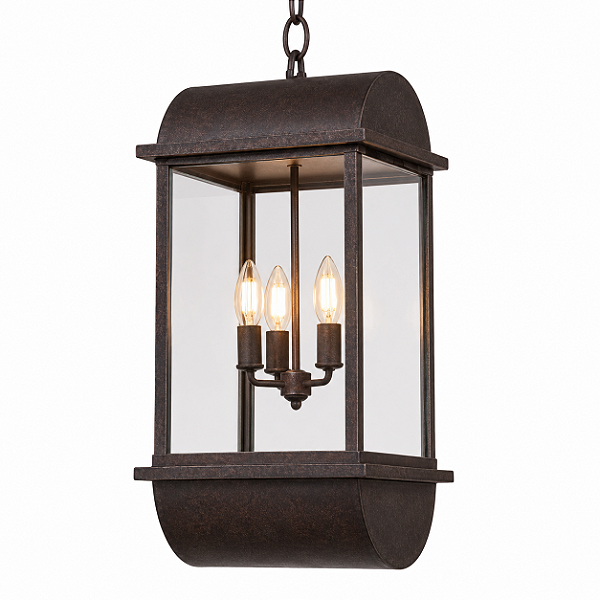 Pendente Metal Domado 6224 Toscana Arc G 4xE27 Filamento 48x96x48cm Alumínio e Vidro