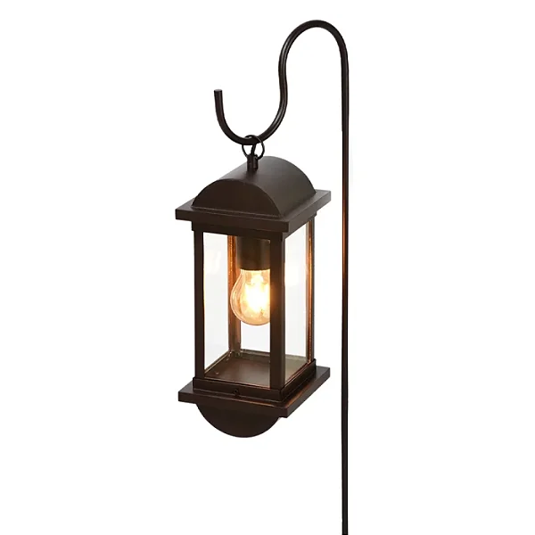 Balizador Metal Domado 6230 Toscana Arc E27 Filamento 13,5x65x20cm Alumínio e Vidro