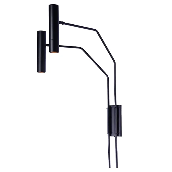 Arandela Metal Domado Moobe Tub Dupla 6180 70cm Alumínio GU10