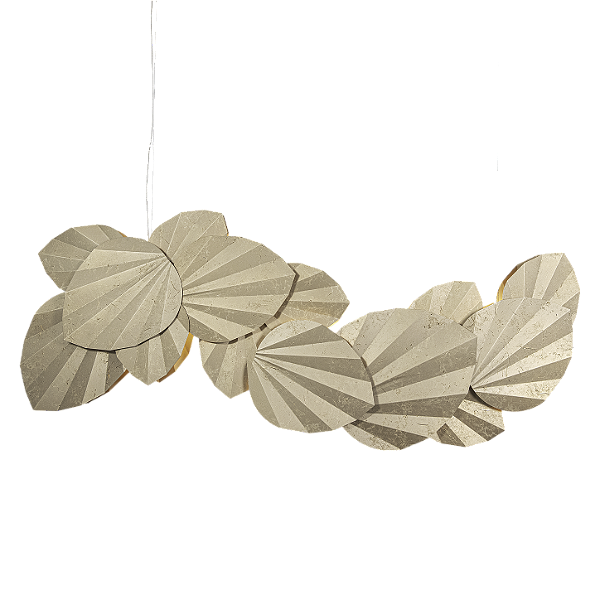 Pendente Metal Domado Palm M 6462-F 60cm LED 43,4W G9 Alumínio e Acrílico